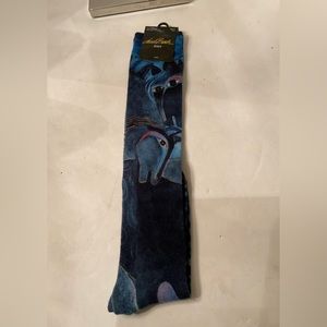 Laurel Burch Designer Blue Horse knee high socks